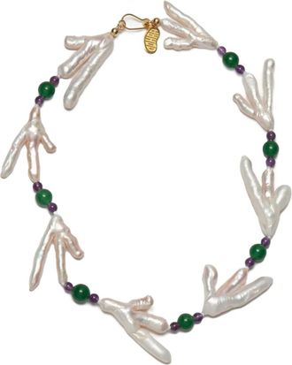 Gohar Host halsketting met parel - Wit