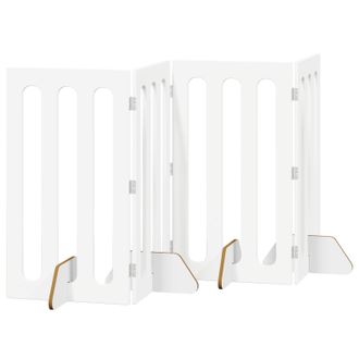 vidaXL Valla Plegable Para Mascotas 4 Pcs 201 X 38 X 90 Cm Vidaxl
