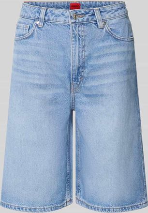 HUGO BOSS Wide Fit Shorts aus reiner Baumwolle Modell GELITA_1 in Hellblau, Gr&ouml;&szlig;e 26