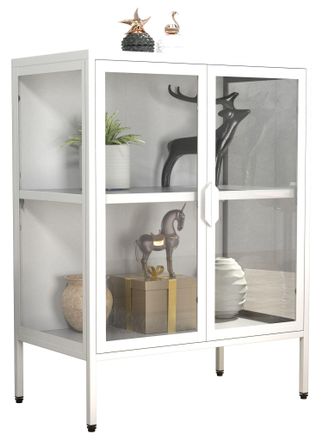 ebuy24 Escaparate De Vidrio De Acero Floka S 80x60x35 - Vcm