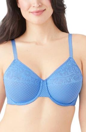 Wacoal Visual Effects Underwire Minimizer Bra in Blue Yonder Ii at Nordstrom Rack, Size 40D