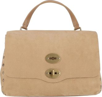 Zanellato Postina Jones Nabuk - Dames - Handtassen - Beige - ONE Size - Su&egrave;de - Tassen