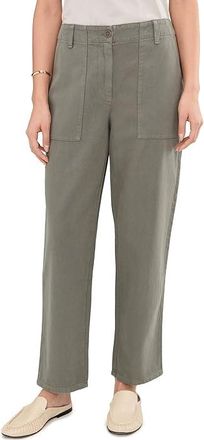 Eileen Fisher Garment Dyed Utility Cotton Tapered Ankle Pant Womens Clothing Bayleaf : LG