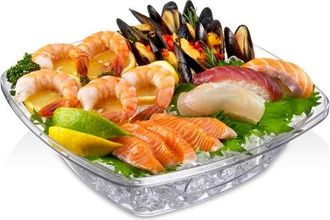 Prodyne Acrylic Flip Salad On Ice Bowl with Lid, Piece Set, 10-Inch in Clear at Nordstrom