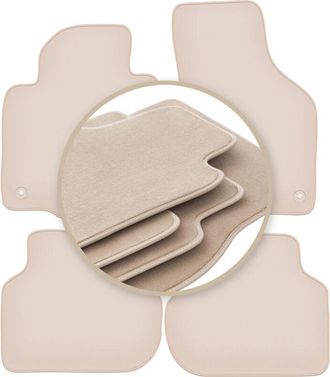 OEM Alfombrillas Premium Beige Para Volkswagen Jetta Vi Berlina, Familiar, Variante 2010-2018