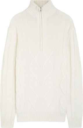 Aurélien Wintertime Wool and Cashmere-blend Jumper - Ivory - Xxl