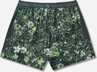 Nike Men s ACG Second Sunrise Dri-FIT 6in Brief-Lined Trail Running Shorts Mean Green