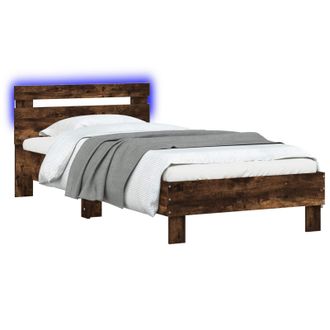 vidaXL Estructura De Cama Roble Ahumado 80 X 200 Cm Vidaxl