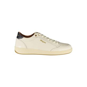 Blauer Witte Polyurethaan Heren Sneaker