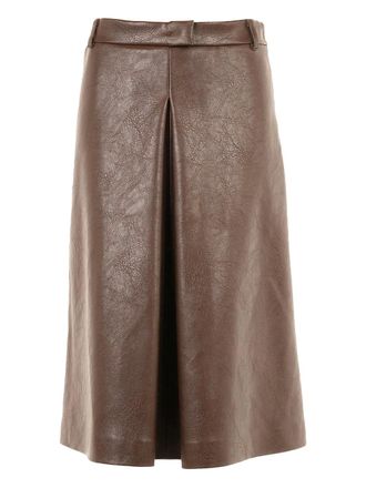 Msgm Midi-plooirok - Bruin