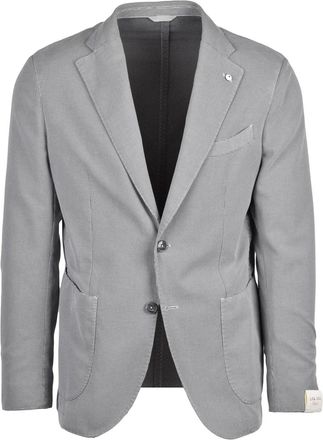 L.B.M. 1911 Round Stretch Jacket - Light Grey