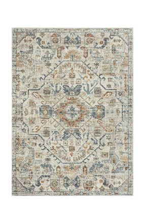 Jonathan Y Designs Shaemus Bohemian Medallion Low-Pile Machine-Washable Area Rug in Cream/terra at Nordstrom, Size 2Ft 0In X 8Ft 0In
