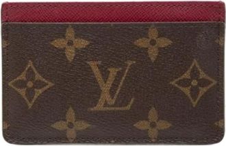 Louis Vuitton Pre-owned Wallets, female, Brown, Size: ONE SIZE Pre-owned Card Case