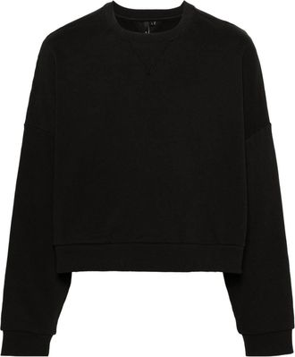 スウェット・トレーナー ENTIRE STUDIOS BLACK SWEATSHIRT IN COTTON Box cotton jersey sweatshirt in black - Entire Studios