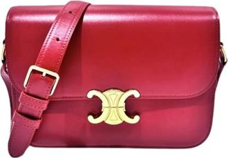 Celine Pre-owned Cross Body Bags, female, Red, Size: ONE SIZE Pre-owned Leather celine-bags
