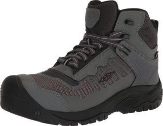 Keen Mens Reno Mid Height Composite Toe Flexible Waterproof Athletic Work Boots, Magnet/Black, 7 Wide