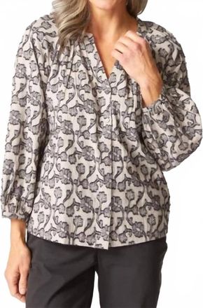 Habitat Floral Jacquard Romance Shirt In Dove