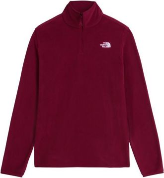 The North Face Glacier Fleece 1/4 Zip Jacket Fleecepullover f&uuml;r Damen | rot