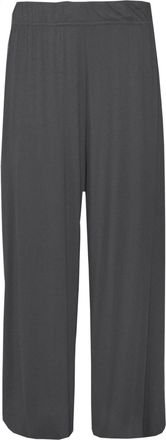 Generic Womens Plus Size Plain Palazzo Wide Leg Flared Ladies Trousers Pants UK 8-26 (XXXL (24-26 UK), Charcoal)