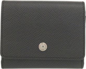 Louis Vuitton Ardoise Taiga Leather Coin Purse/Coin Case (Pre-Owned)