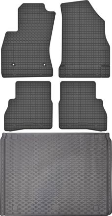 OEM Juego De Alfombrillas De Goma Para Fiat Doblo Van (2010-2022) + Alfombrilla Para El Maletero