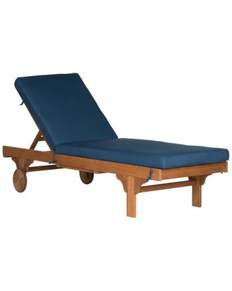 Safavieh Outdoor Chaise Lounge Chair With Side Table