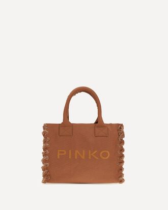 Pinko Canvas Tote Bag Female UNI