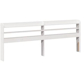 vidaXL Vidaxl - Testiera con Ripiani Bianca 180 cm in Legno Massello di Pino