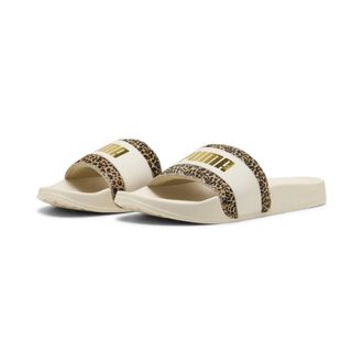 Puma Womens Leadcat 2.0 Animal Flair Slide Sandal, Alpine Snow Gold, 4 UK
