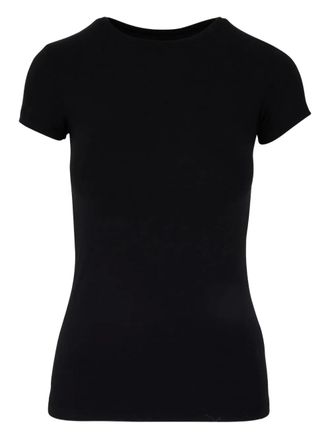 L'agence short-sleeve crew-neck T-shirt - women - Spandex/Elastane/Rayon - M - Black
