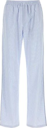 Dolce & Gabbana Embroidered Poplin Pyjamas Pant - Heren - Wijde Broeken - Blauw - XL - Katoen - Broeken
