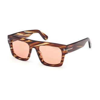 Tom Ford Sunglasses, male, Brown, 53 MM, Fausto Sunglasses