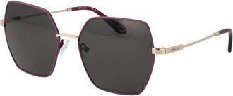 Replay Stijlvolle Zonnebril met Metalen Montuur en Gegradueerde Glazen - Dames - Zonnebrillen - Veelkleurig - ONE Size - Accessoires