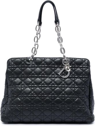 Dior Pre-owned Dior Large Lambskin Cannage Soft Zipped Lady Dior Shopping Tote Ladies VV40CHZ3ZJGSN8EH