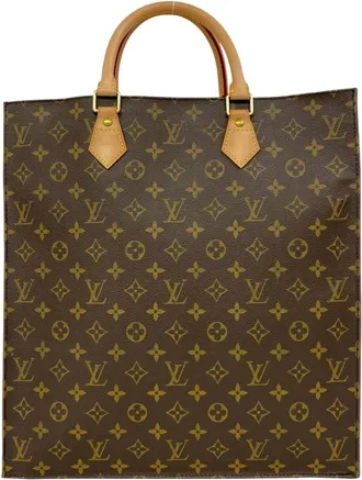 Louis Vuitton Brown Leather Pvc Handbag Tote Bag (Pre-Owned)