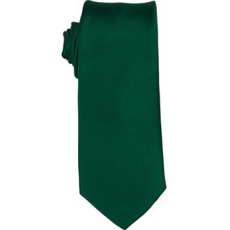 Brooklyn Brigade Mens Solid Satin X-Long Tie in Emerald at Nordstrom