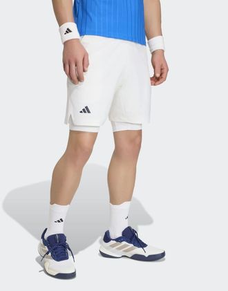 adidas Tennis Climacool - Completo bianco con pantaloncini e collant