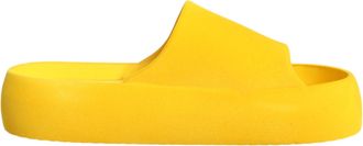 Dolce & Gabbana Yellow Rubber Slides Sandals Beachwear Womens Shoes (Pre-Owned)