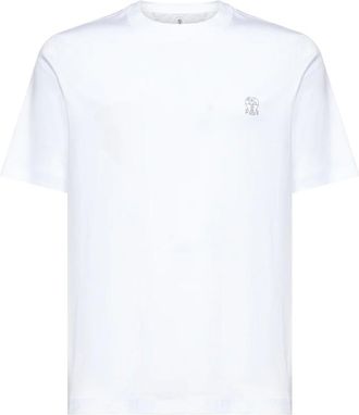 Brunello Cucinelli Hombre, Camisetas, Blanco, Talla: M