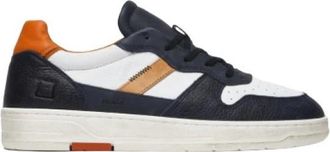 D.A.T.E. Stijlvolle Sneakers - Heren - Sneakers - Blauw - 40 EU - Leer - Schoenen
