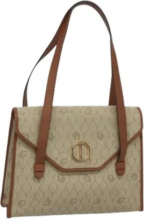 Dior Pre-owned Handbags, female, Beige, Size: ONE SIZE Pre-owned Vintage Shoulder Bag