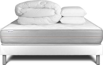 VITALIT Pack Colch&oacute;n Blanco Espuma Viscoel&aacute;stica 200 X 200