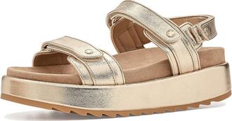 J/Slides Sophie Womens Dress Sandals Light Gold Metallic : 9.5 M, Leather