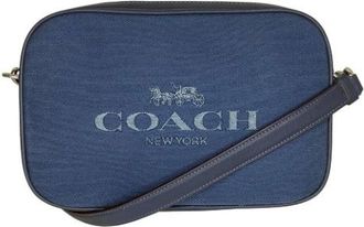 Coach Pre-owned Cross Body Bags, female, Blue, Size: ONE SIZE Pre-owned Leather Shoulder Bag