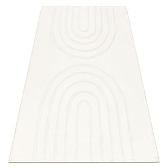 RugsX RugsX Curvy 11 Rug in White | Size: 160 cm x 220 cm