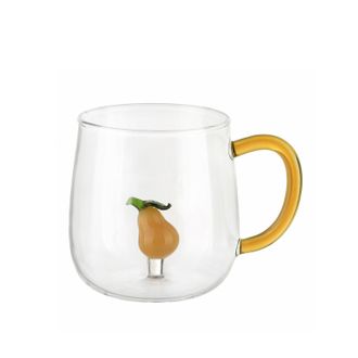KASANOVA Mug in vetro borosilicato 380 ml pera