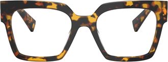 Miu Miu 0mu 04uv Oversized Tortoiseshell Sunglasses