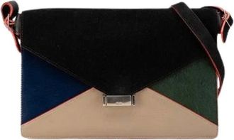 Celine Pre-owned Cross Body Bags, female, Multicolor, Size: ONE SIZE Pre-owned Diamond Clutch Leather Shoulder Bag