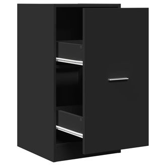 vidaXL Armario Botiqu&iacute;n Madera De Ingenier&iacute;a Negro 40x41x77,5 Cm Vidaxl