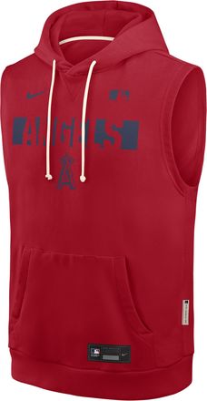 Nike Los Angeles Angels Authentic Collection Standard Issue Nike Mens Dri-FIT MLB Sleeveless Pullover Hoodie in Red | 03B462QANG-4T2